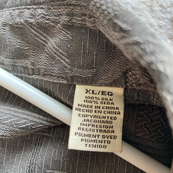 Jamaica Jaxx Authentic Island Style Men’s Hawaiian gray button down shirt - Picture 5 of 9